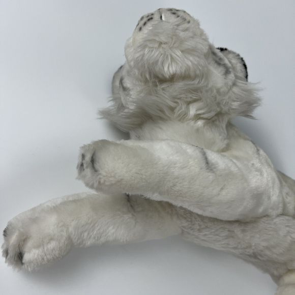 FAO Schwartz 2004 Realistic White Asian Tiger Pink Eyes Stuffed Animal 17” Rare* - Picture 11 of 16